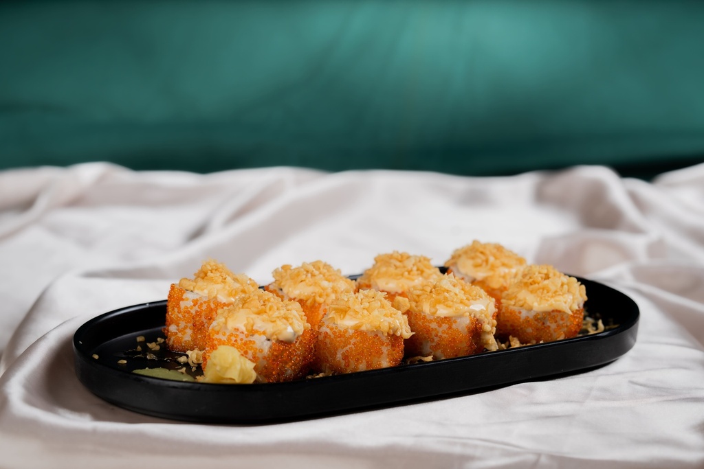 سوشي كرنشي سلمون 4 / Crunchy Salmon Sushi 4